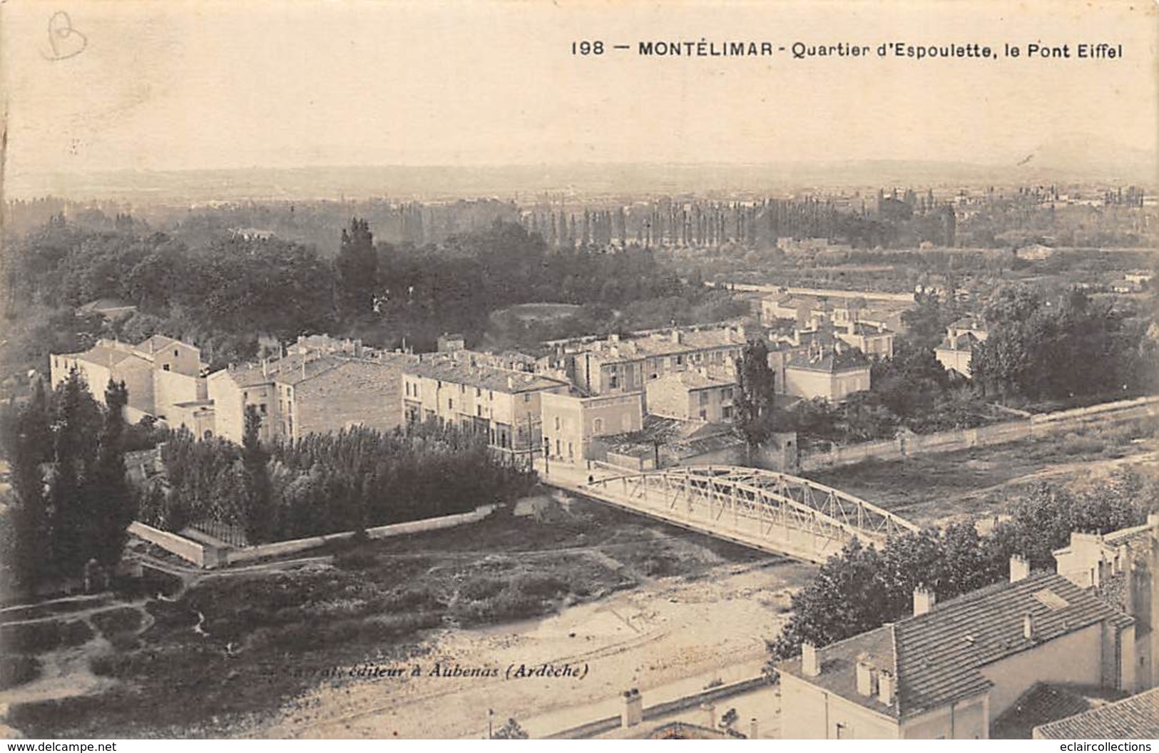 Montélimar     26       Quartier D'Espoulette Le Pont Eiffel.1   ( Décollée Voir Scan) - Montelimar