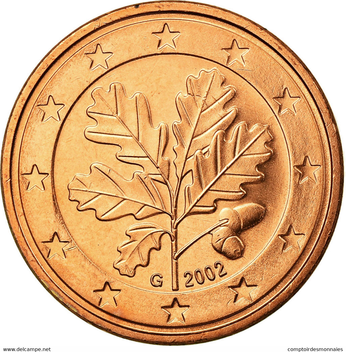 République Fédérale Allemande, 5 Euro Cent, 2002, SUP, Copper Plated Steel - Allemagne