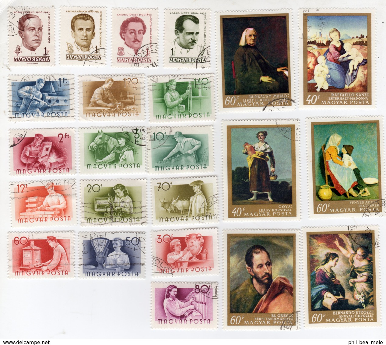 TIMBRES EUROPE DE L'EST - PAYS DIVERS - LOT + DE 1100 TIMBRES - OBLITERES - VOIR SCANS ET DESCRIPTION