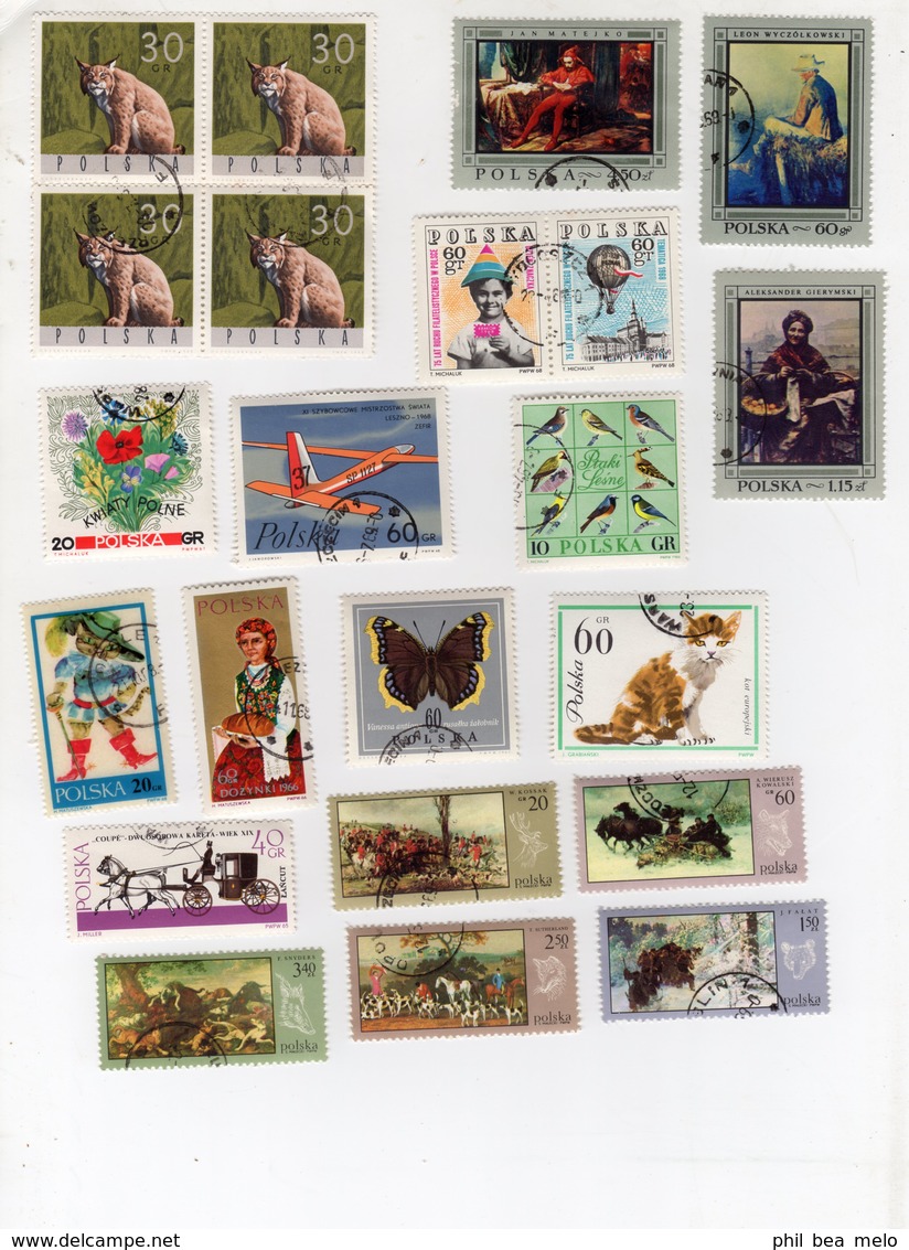 TIMBRES EUROPE DE L'EST - PAYS DIVERS - LOT + DE 1100 TIMBRES - OBLITERES - VOIR SCANS ET DESCRIPTION