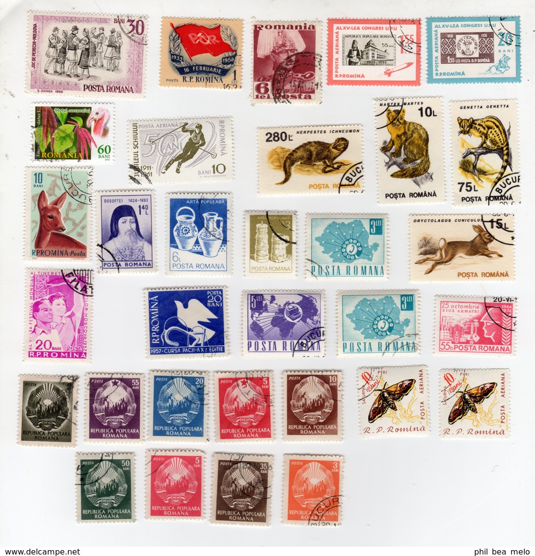 TIMBRES EUROPE DE L'EST - PAYS DIVERS - LOT + DE 1100 TIMBRES - OBLITERES - VOIR SCANS ET DESCRIPTION