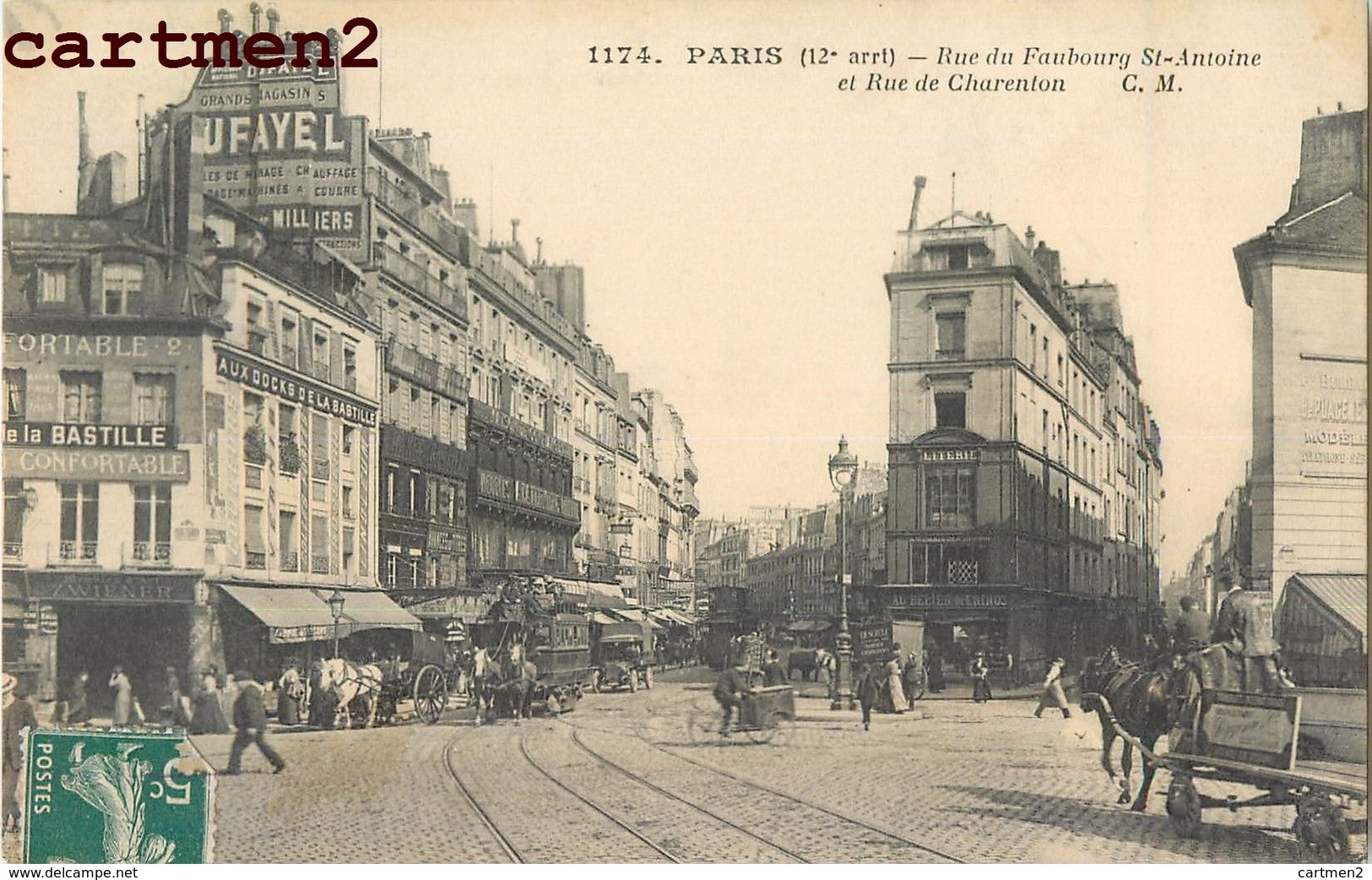 PARIS RUE DU FAUBOURG SAINT-ANTOINE ET RUE DE CHARENTON 75 - Arrondissement: 12