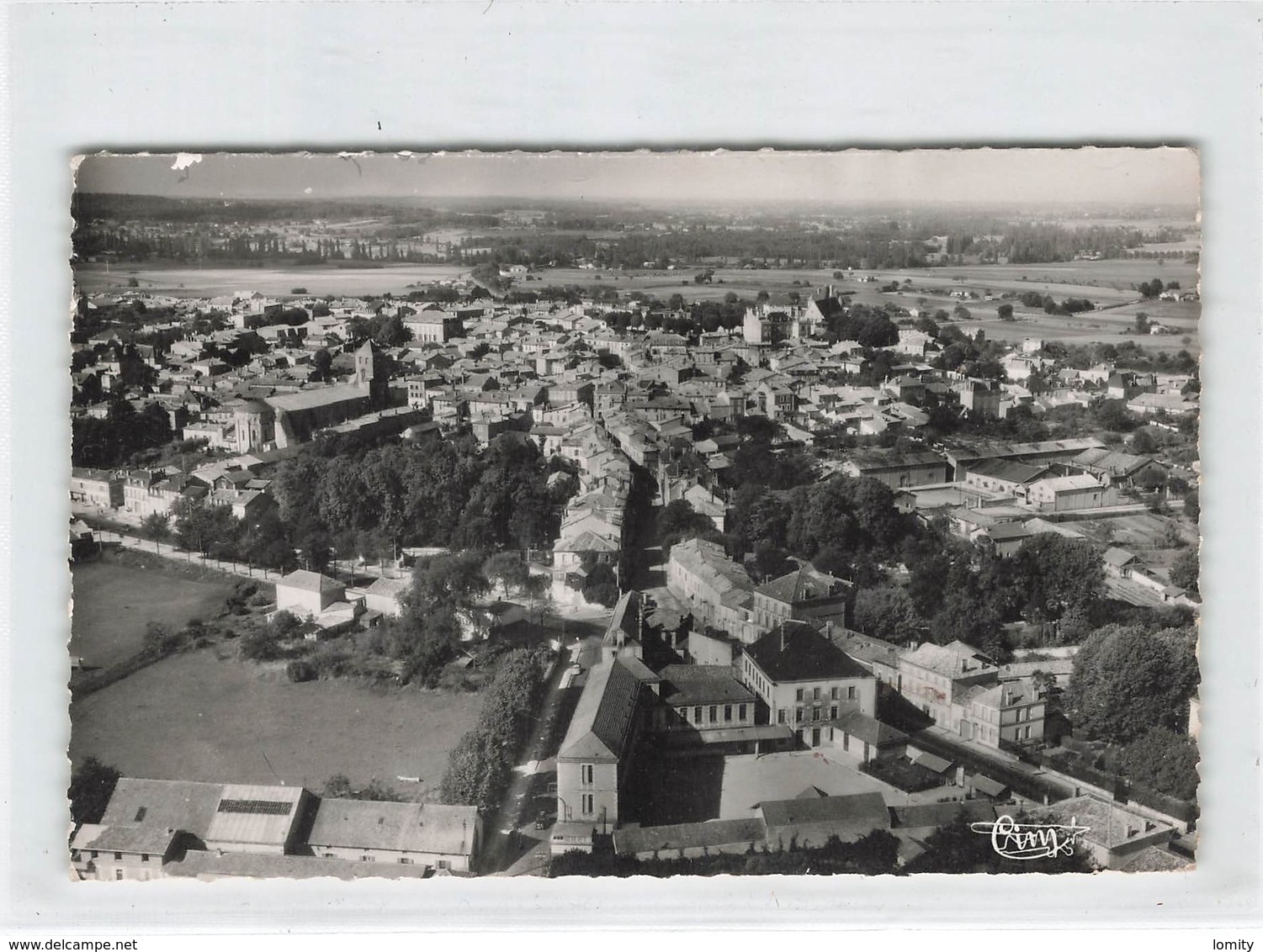 16 Barbezieux Le College Et Vue Générale Aérienne CPSM PF - Autres & Non Classés