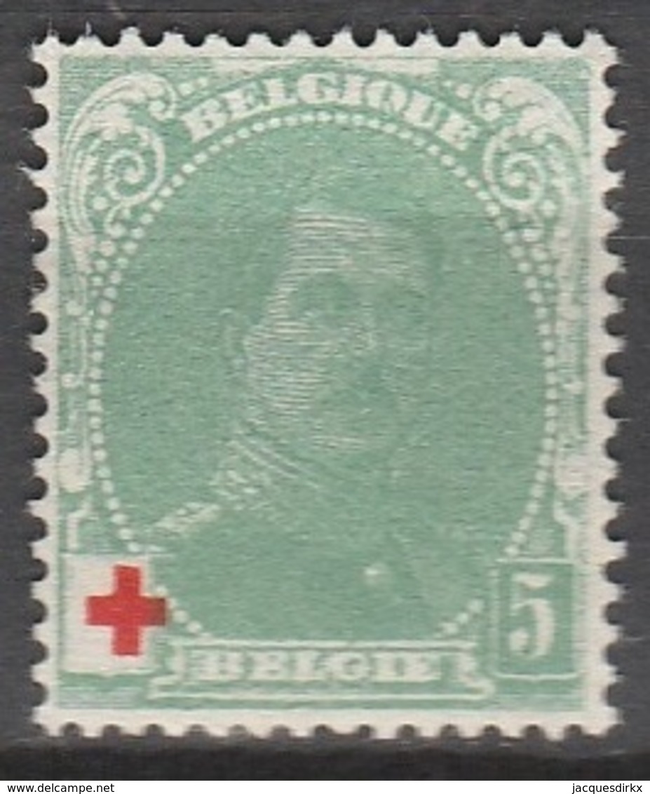 Belgie    .    OBP   .     129     .     *    .   Ongebruikt Met  Charnier    .  / .  Neuf Avec  Charniere - 1914-1915 Croix-Rouge