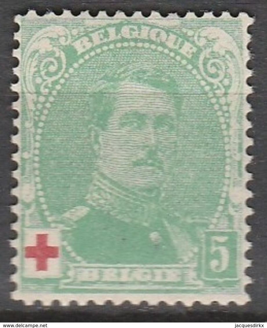 Belgie    .    OBP   .     129     .     *    .   Ongebruikt Met  Charnier    .  / .  Neuf Avec  Charniere - 1914-1915 Croix-Rouge