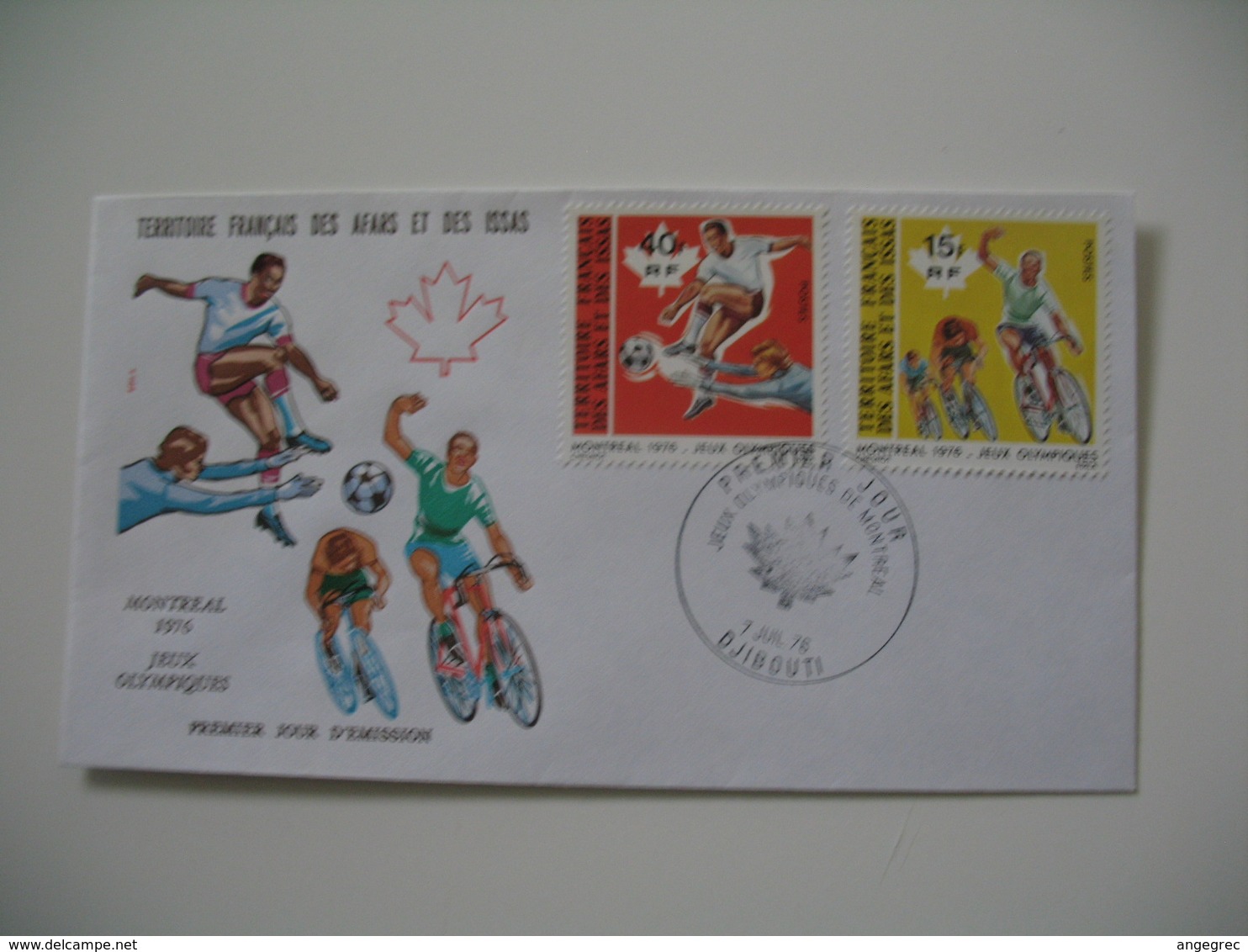 Enveloppe FDC  1976  Afars Et Issas   N° 432 Et 433 XXI Jeux Olympiques De Montréal - Other & Unclassified