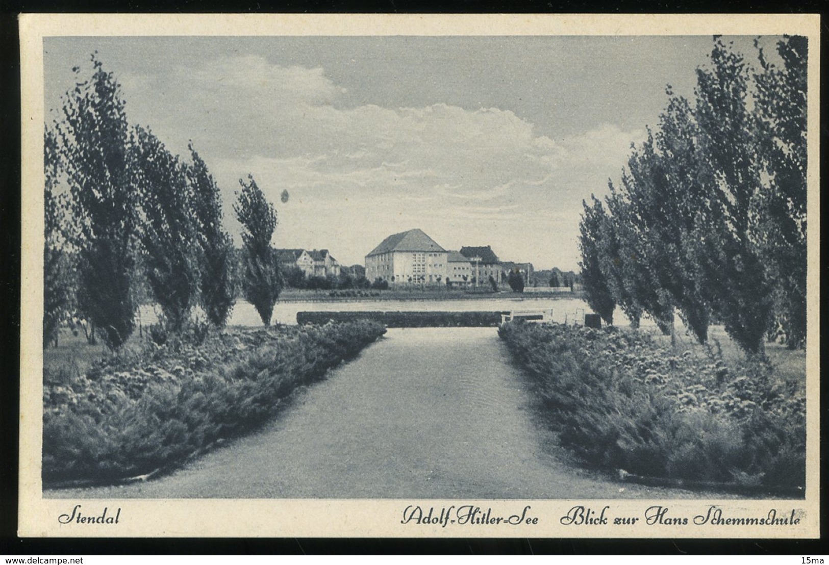 Stendal Adolf Hitler See Blick Zur Hans Schemmschute Photo Bohn - Stendal