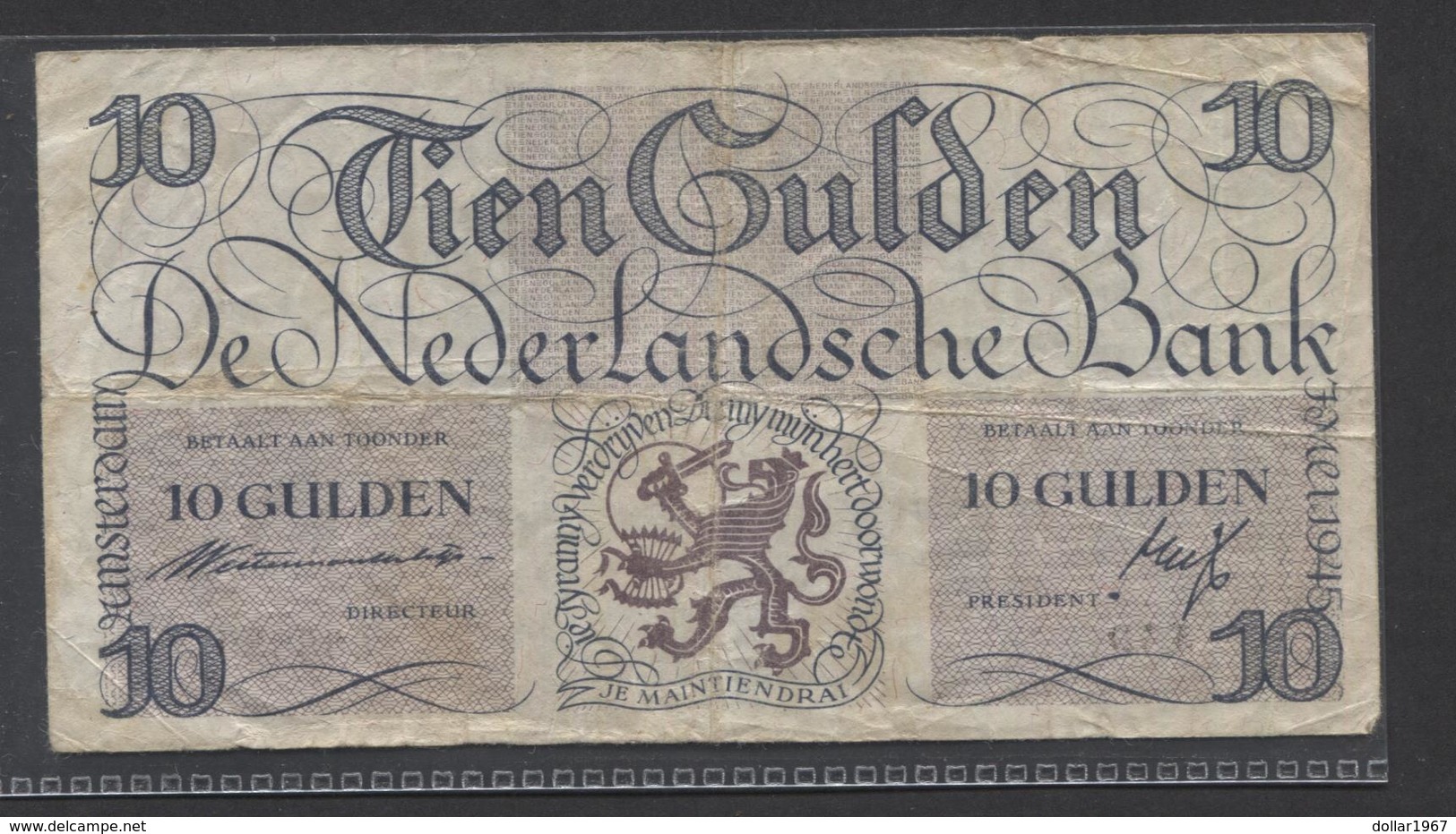 Netherlands  10 Gulden 7-5 1945 : Lieftincktientje - NR 2 AD 068885 - See The 2 Scans For Condition.(Originalscan ) - 50 Gulden