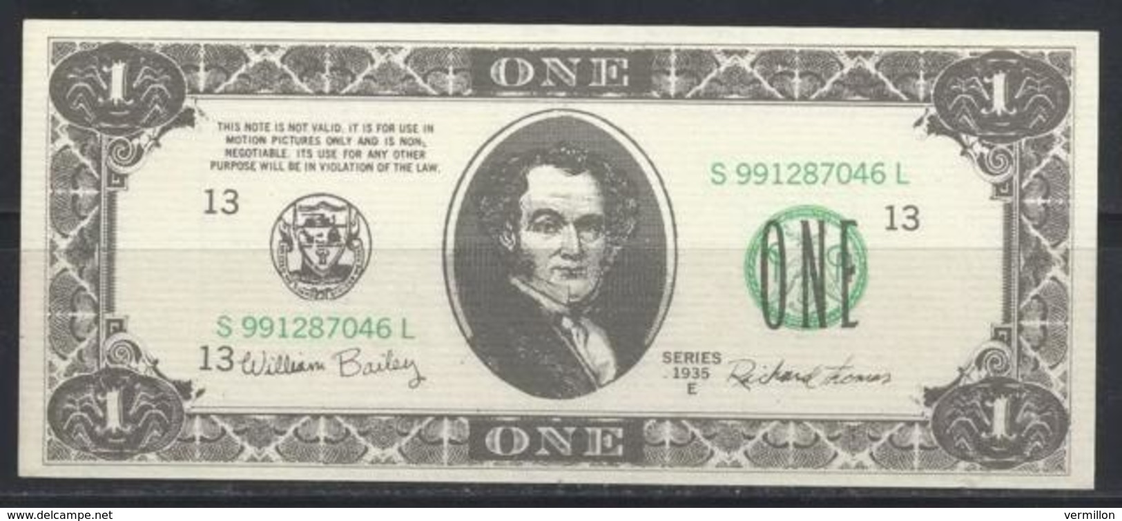 UZ--030-. U.S.A - BILLET FAC-SIMILE Sur " LE BILLET DE ONE $ EN 1935 " , PEU COURANT !! - Autres & Non Classés