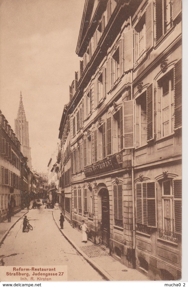 67 - STRASBOURG - REFORM-RESTAURANT - JUDENGASSE 27 - JUDAICA - Strasbourg