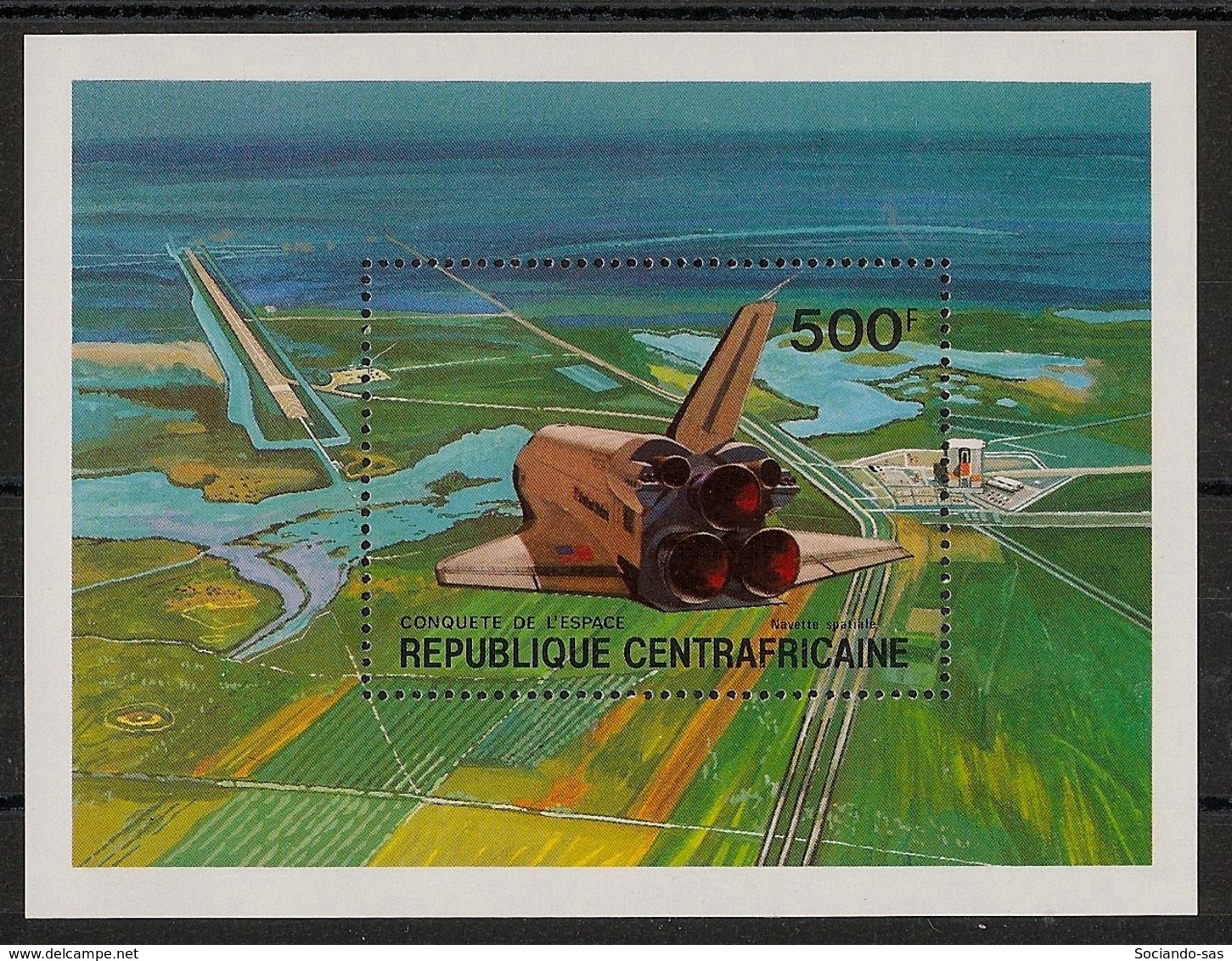 Centrafricaine - 1981 - Bloc Feuillet BF N°Yv. 46 - Space Shuttle - Neuf Luxe ** / MNH / Postfrisch - Zentralafrik. Republik