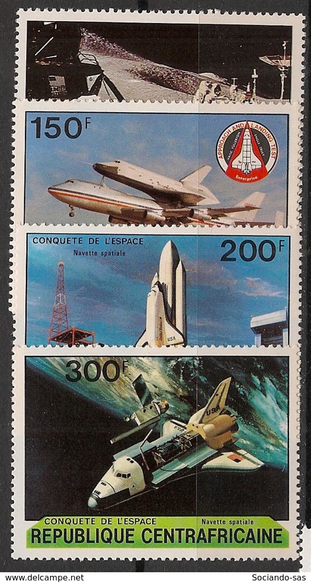 Centrafricaine - 1981 - N°Yv. 446 à 449 - Conquète De L'espace - Neuf Luxe ** / MNH / Postfrisch - Afrika