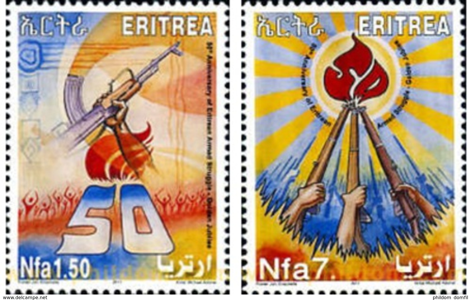 Ref. 279983 * MNH * - ERITREA. 2011. CINCUENTENARIO DE LA LUCHA ARMADA - Eritrea