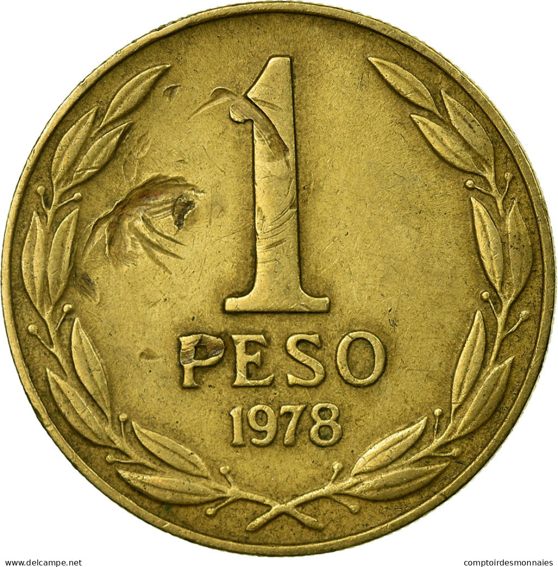 Monnaie, Chile, Peso, 1978, TTB, Aluminum-Bronze, KM:208a - Chili