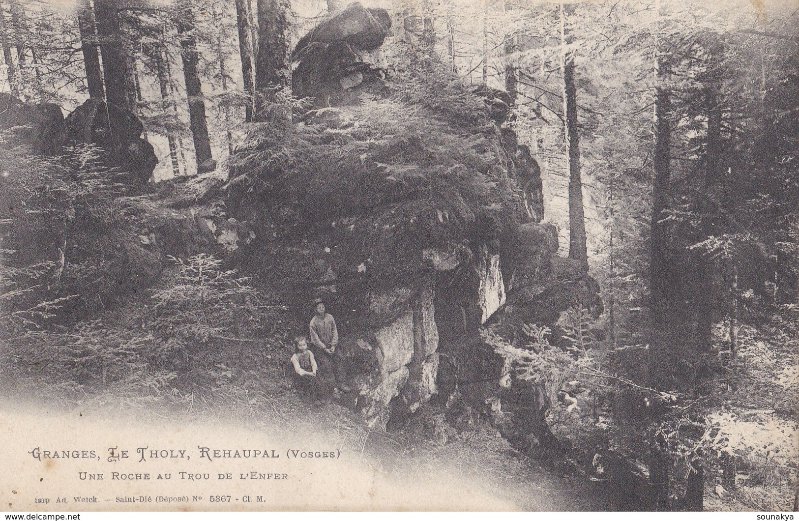 GRANGES LE THOLY,REHAUPAL // Une Roche Au Trou De L'enfer - Gerardmer