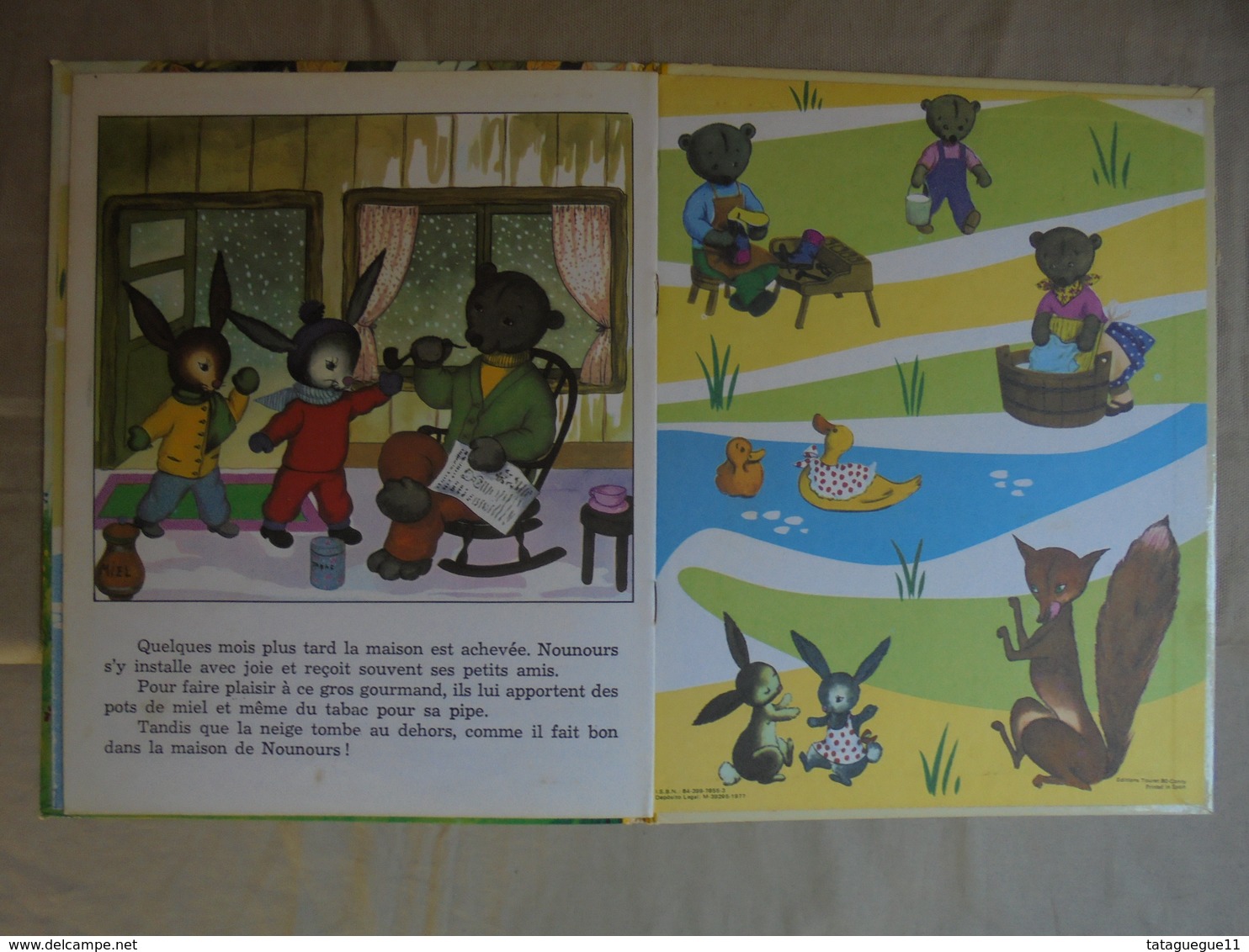 Ancien - Petit Livre Pour Enfant Les Petits Lapins Ed. Touret 1977 - Autres & Non Classés