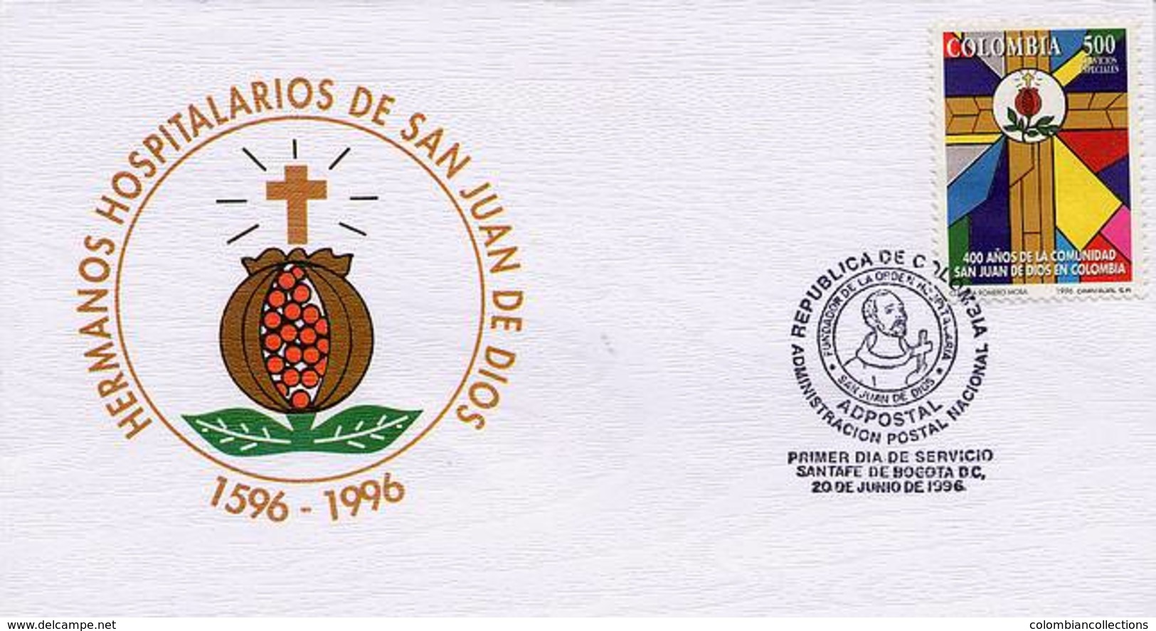 Lote 2023F, Colombia, 1996, SPD-FDC, San Juan De Dios, Congregation Hospital Brothers - Colombia