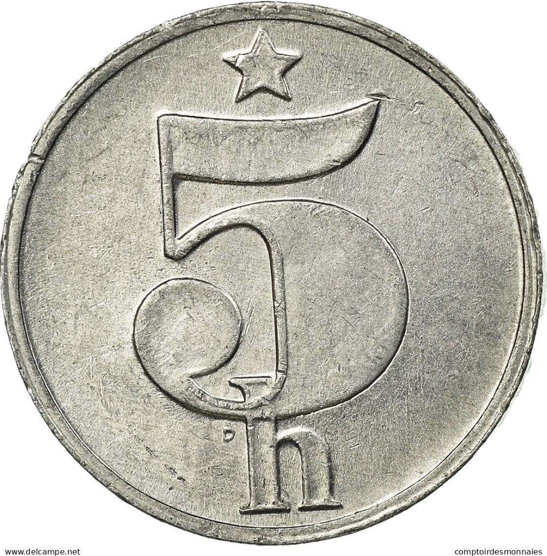 Monnaie, Tchécoslovaquie, 5 Haleru, 1978, TTB, Aluminium, KM:86 - Tchécoslovaquie