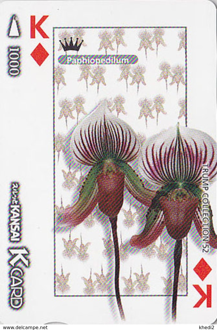 Carte à Jouer Japon - FLEUR ORCHIDEE ** Trump Collection Jeu De Cartes 52 / 54 - ORCHID Flower Japan Playing Card - 2453 - Spiele