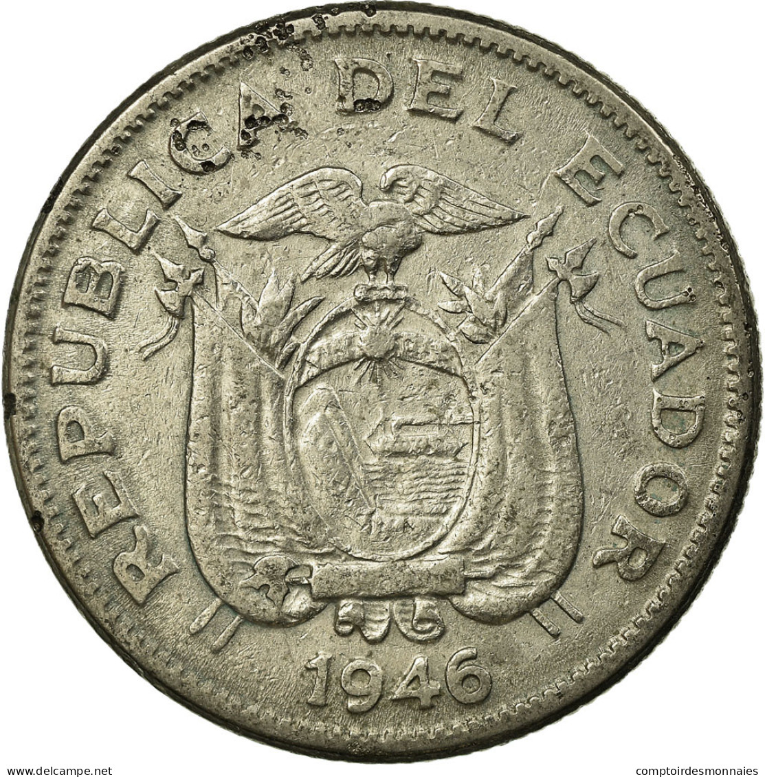 Monnaie, Équateur, Sucre, Un, 1946, TTB, Nickel, KM:78.2 - Equateur