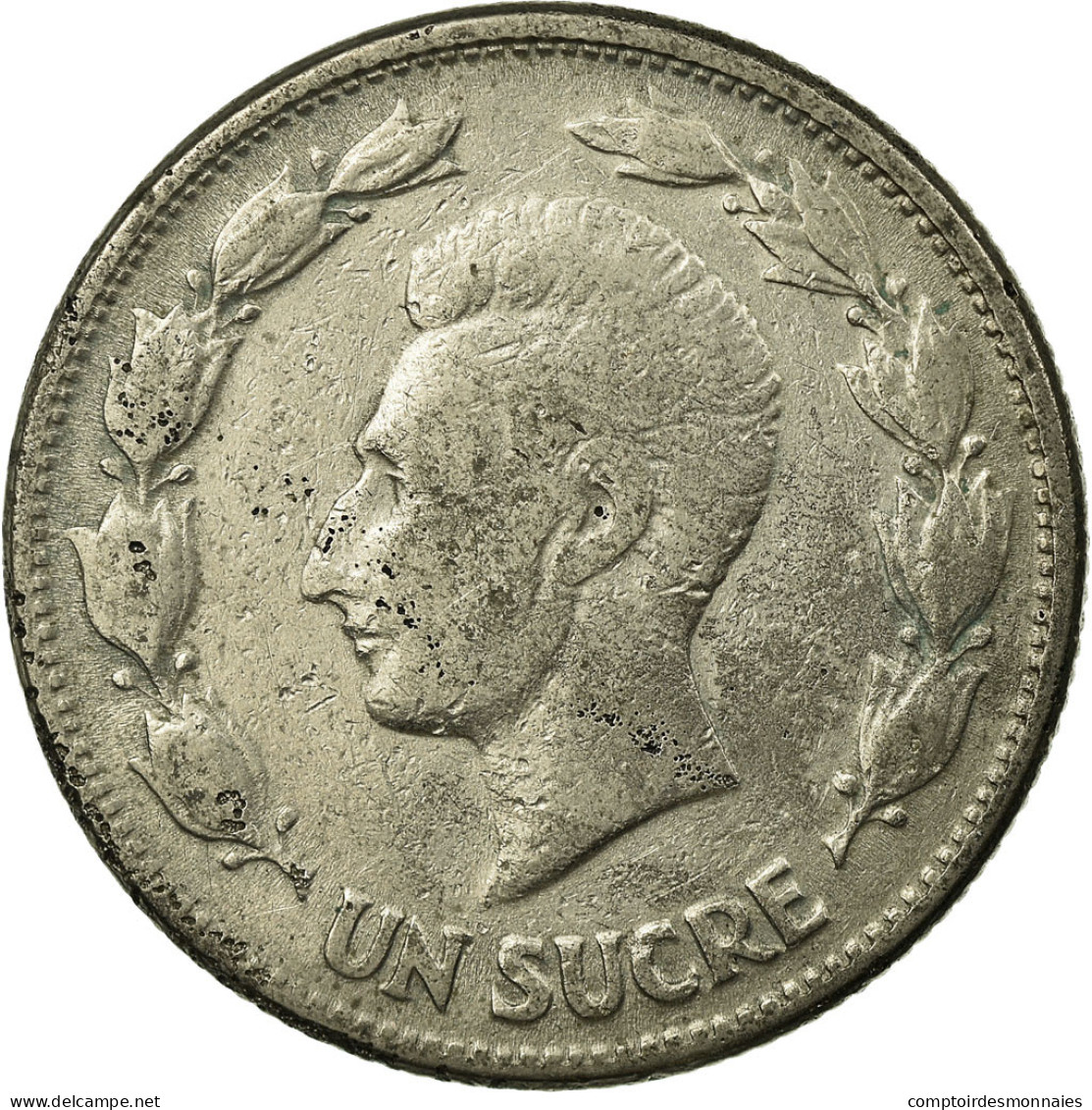 Monnaie, Équateur, Sucre, Un, 1946, TTB, Nickel, KM:78.2 - Ecuador