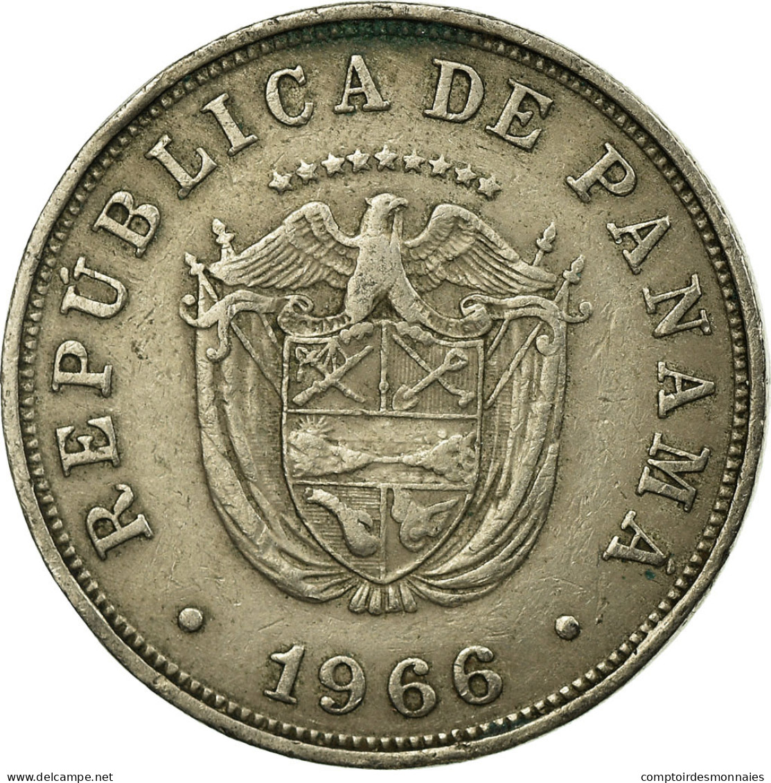 Monnaie, Panama, 5 Centesimos, 1966, TTB, Copper-nickel, KM:23.2 - Panamá