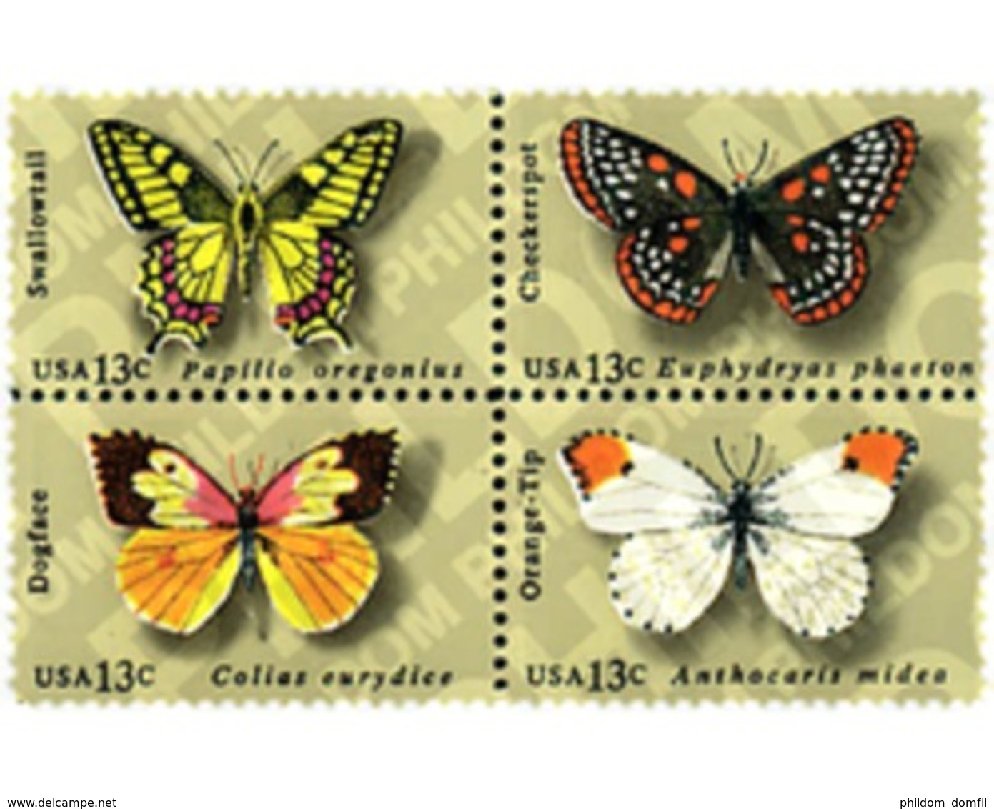 Ref. 5444 * MNH * - UNITED STATES. 1977. BUTTERFLIES . MARIPOSAS - Unused Stamps