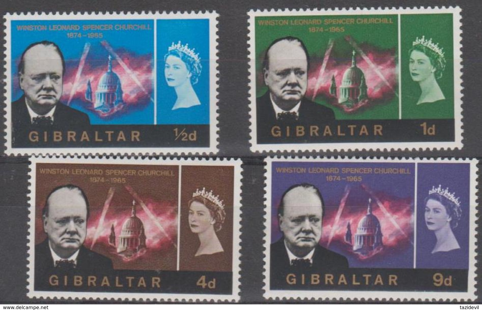 GIBRALTAR  - 1966 Sir Winston Churchill. MNH ** - Gibraltar