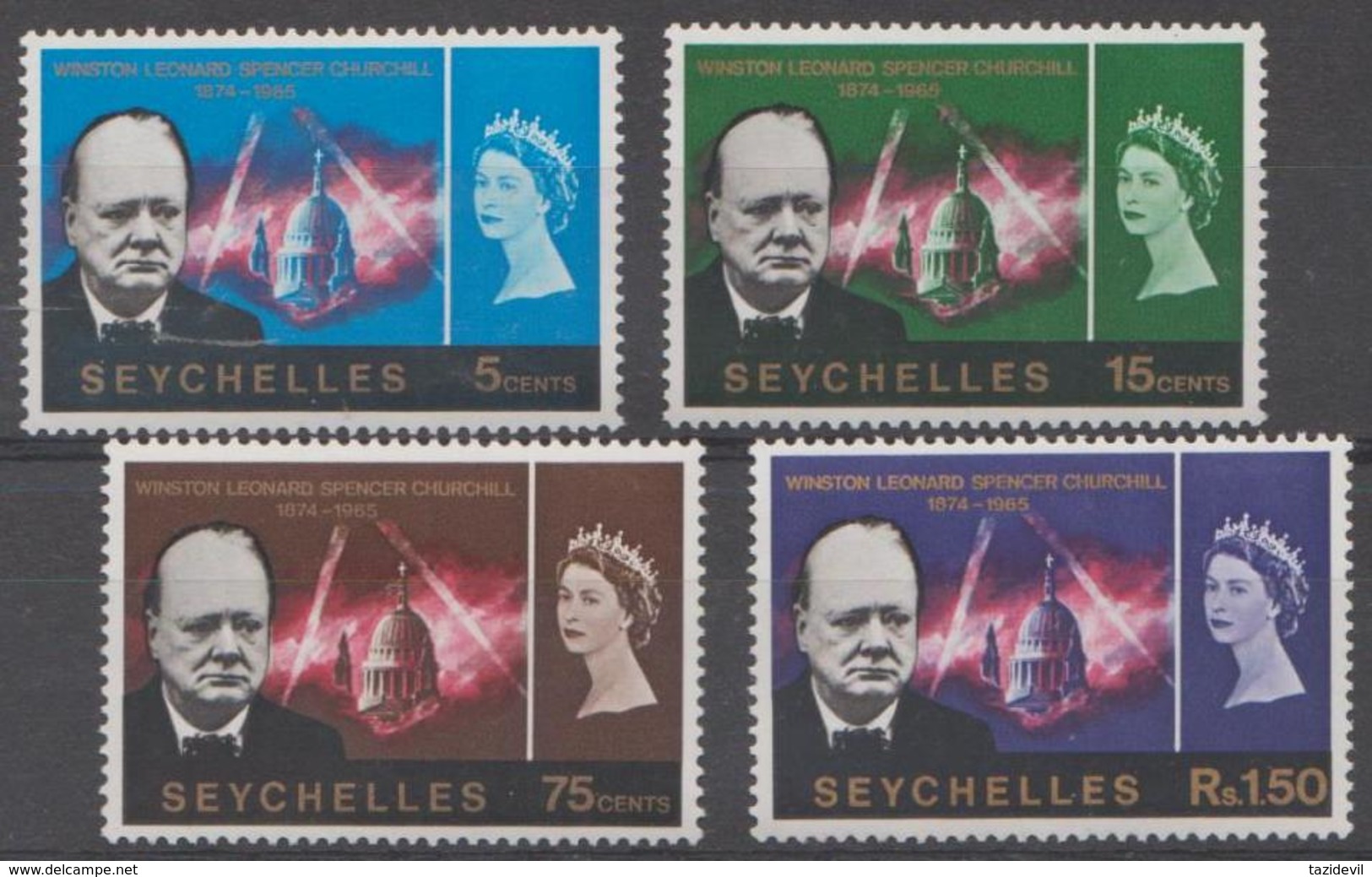 SEYCHELLES - 1966 Sir Winston Churchill. MNH ** - Seychelles (...-1976)