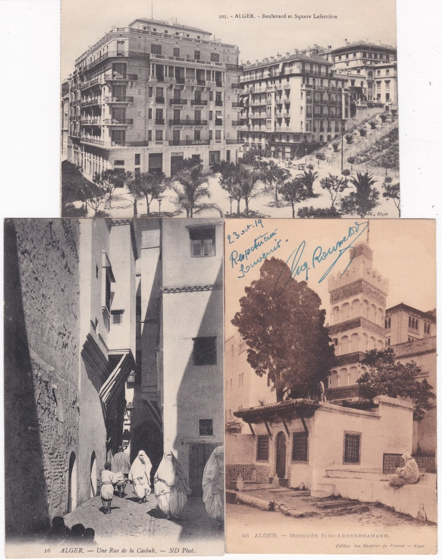 Algérie - ALGER - Lot De 15 Cartes Postales Anciennes - 5 - 99 Postcards