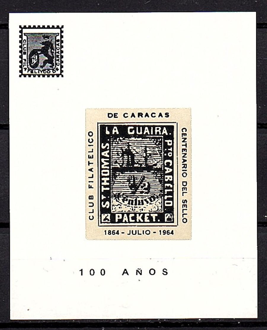 St. Thomas La Guaira Cabella Block MNH (55) - Venezuela