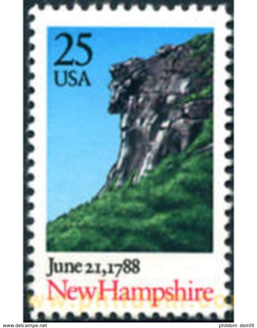 Ref. 249278 * MNH * - UNITED STATES. 1988. NEW HAMPSHIRE BICENTENNIAL . BICENTENARIO DEL ESTADO DE NEW HAMPSHIRE - Unused Stamps