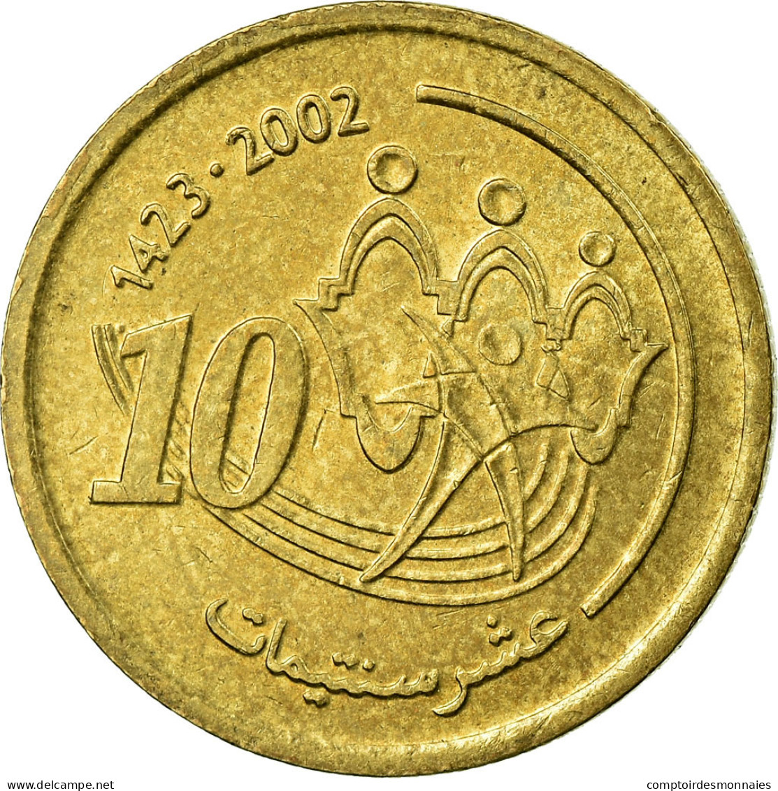 Monnaie, Maroc, Mohammed VI, 10 Santimat, 2002, Paris, TB+, Aluminum-Bronze - Maroc