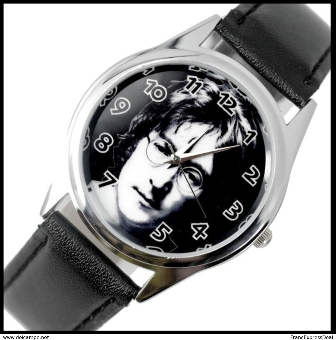 Montre à Quartz NEUVE Bracelet Cuir ! ( Watch ) - John Lennon The Beatles - Watches: Modern