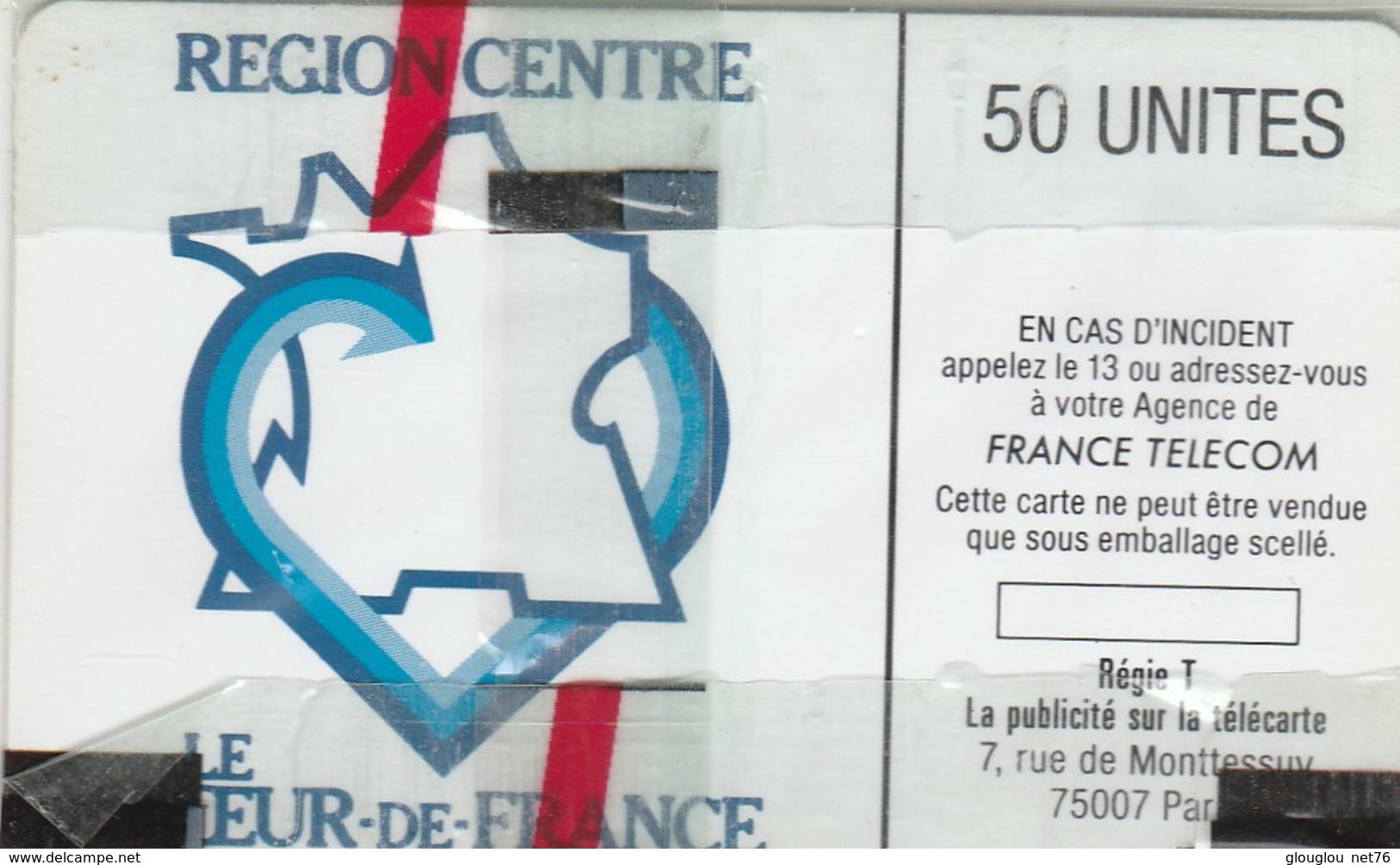 TELECARTE 50....REGION CENTRE   LE COEUR DE FRANCE.....NEUVE SOUS BLISTER... - 50 Unités   