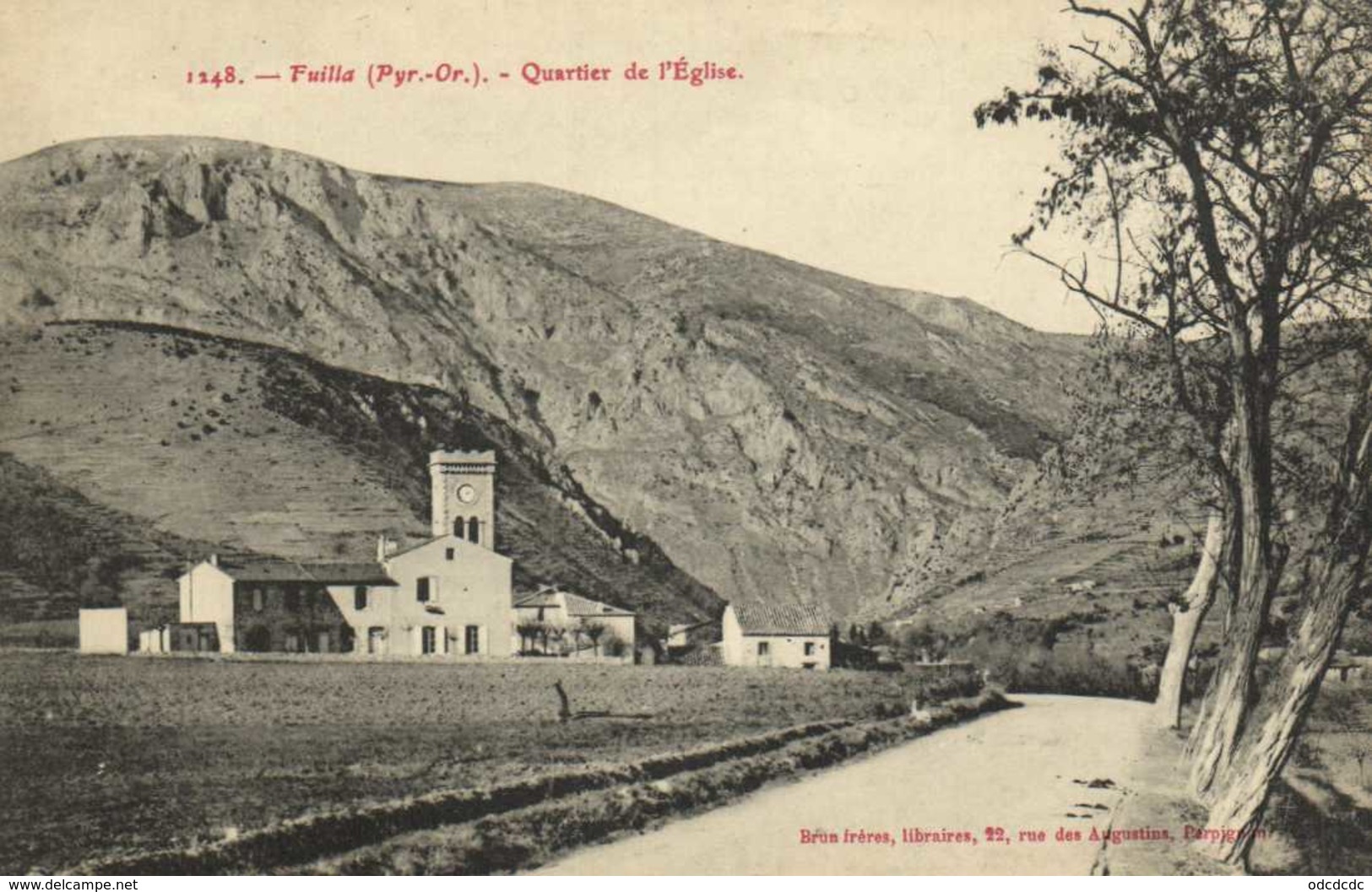 Fuilla (Pyr Or) Quartier De L'Eglise  RV  Librairie Brun Frères Perpignan - Autres & Non Classés