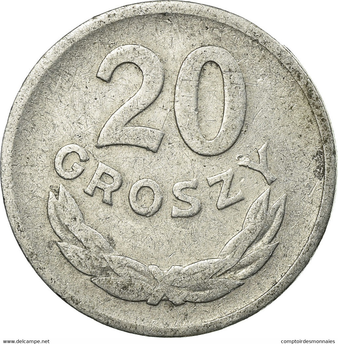 Monnaie, Pologne, 20 Groszy, 1949, TTB, Aluminium, KM:43a - Pologne