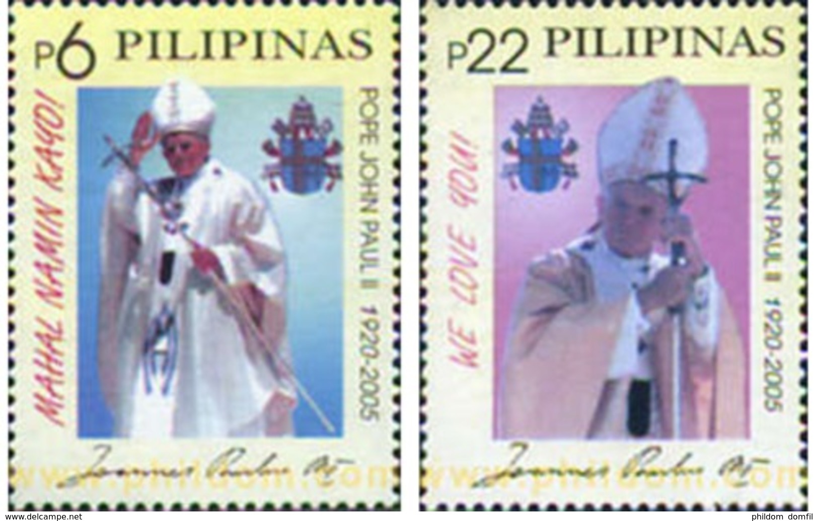 Ref. 314061 * MNH * - PHILIPPINES. 2005. POPE JOHN PAUL I . PAPA JUAN PABLO II - Philippines