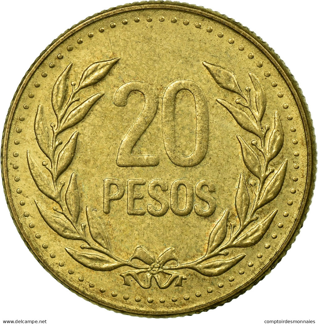Monnaie, Colombie, 20 Pesos, 1989, TTB, Aluminum-Bronze, KM:282.1 - Colombie
