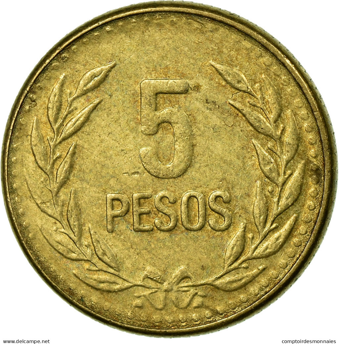 Monnaie, Colombie, 5 Pesos, 1989, TTB, Aluminum-Bronze, KM:280 - Colombie