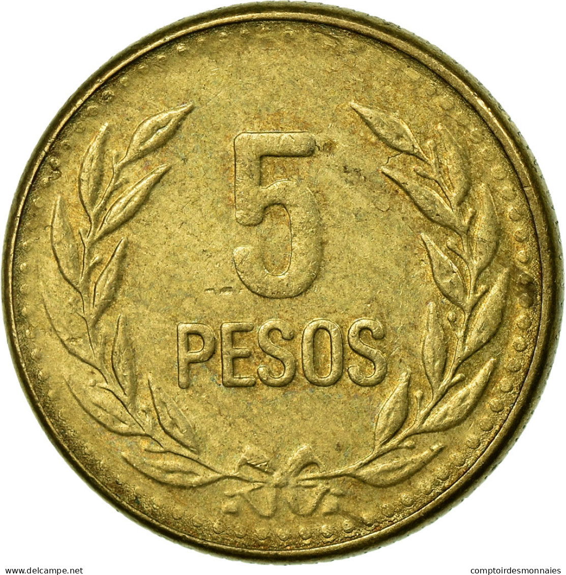 Monnaie, Colombie, 5 Pesos, 1989, TTB, Aluminum-Bronze, KM:280 - Colombia