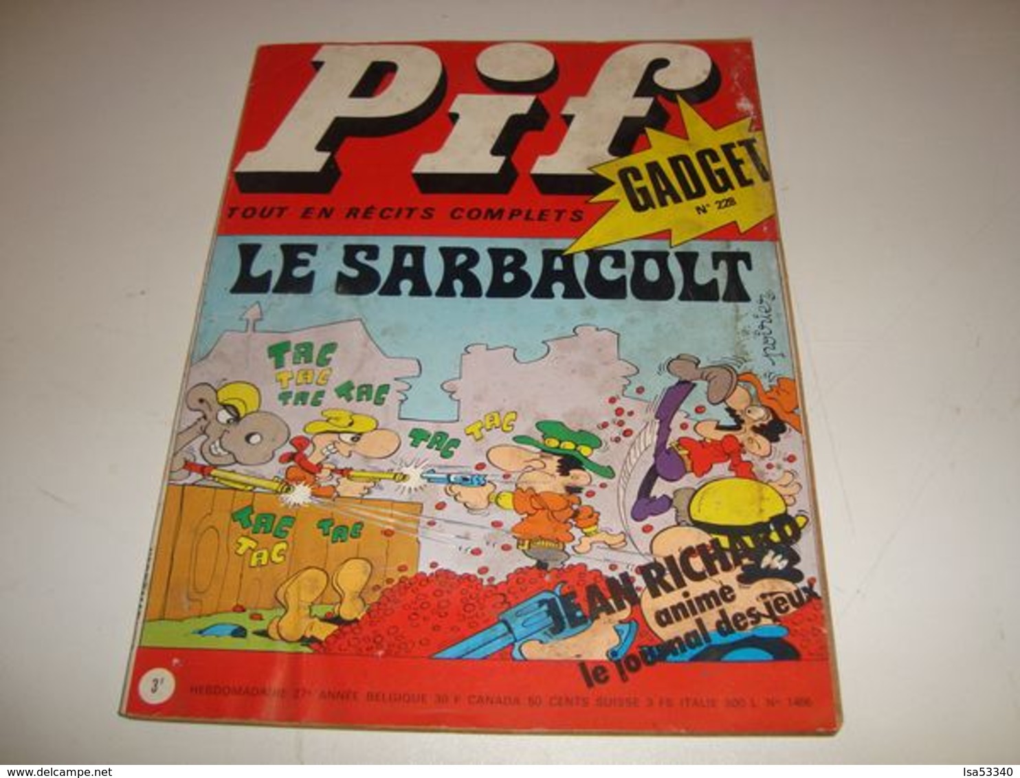 Pif Gadget N°228 - Pif Gadget