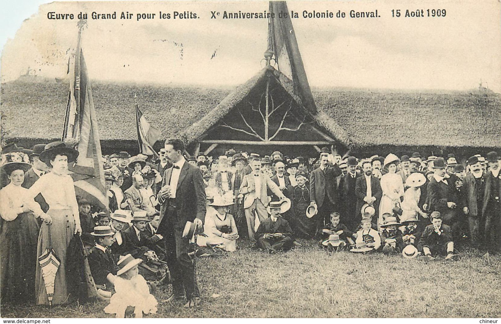BELGIQUE OEUVRE DU GRAND AIR POUR LES PETITS COLONIE DE GENVAL 15 AOUT 1909 - Other & Unclassified