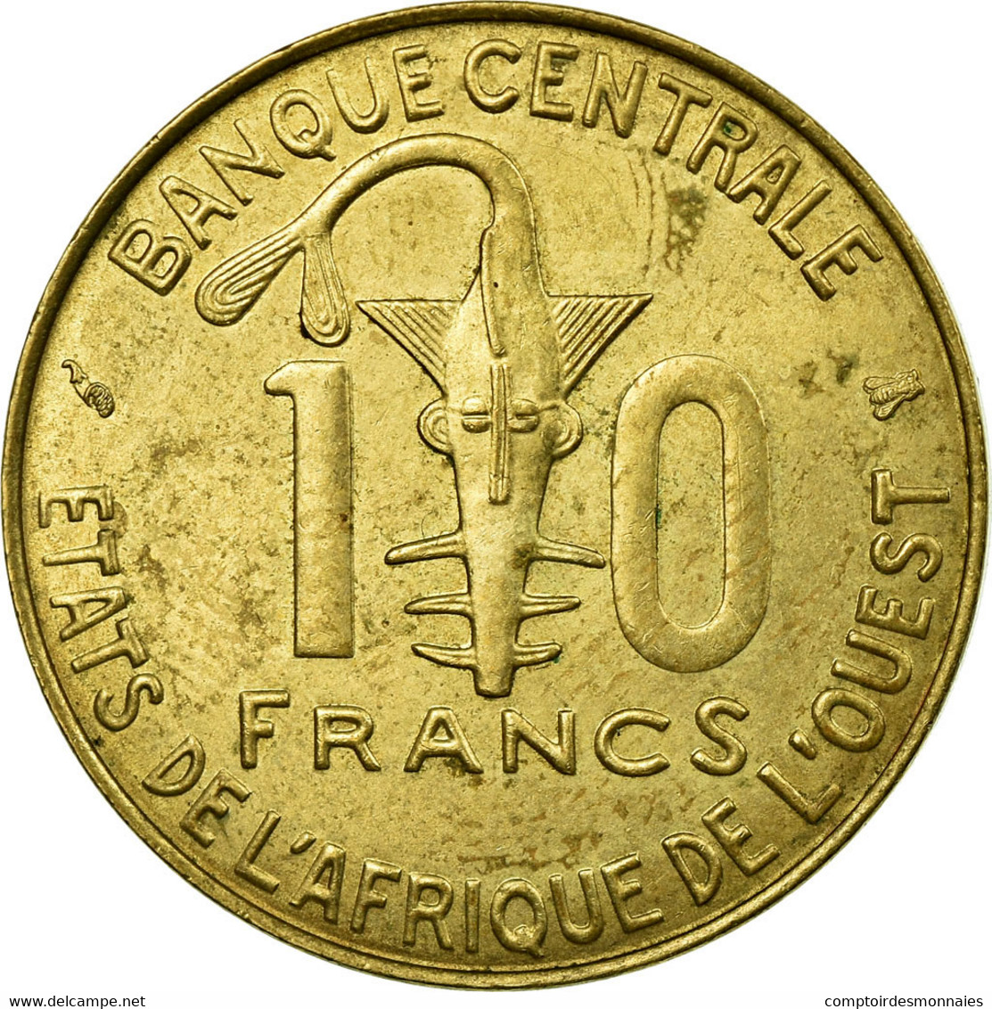 Monnaie, West African States, 10 Francs, 1995, Paris, TB+, Aluminum-Bronze - Ivoorkust