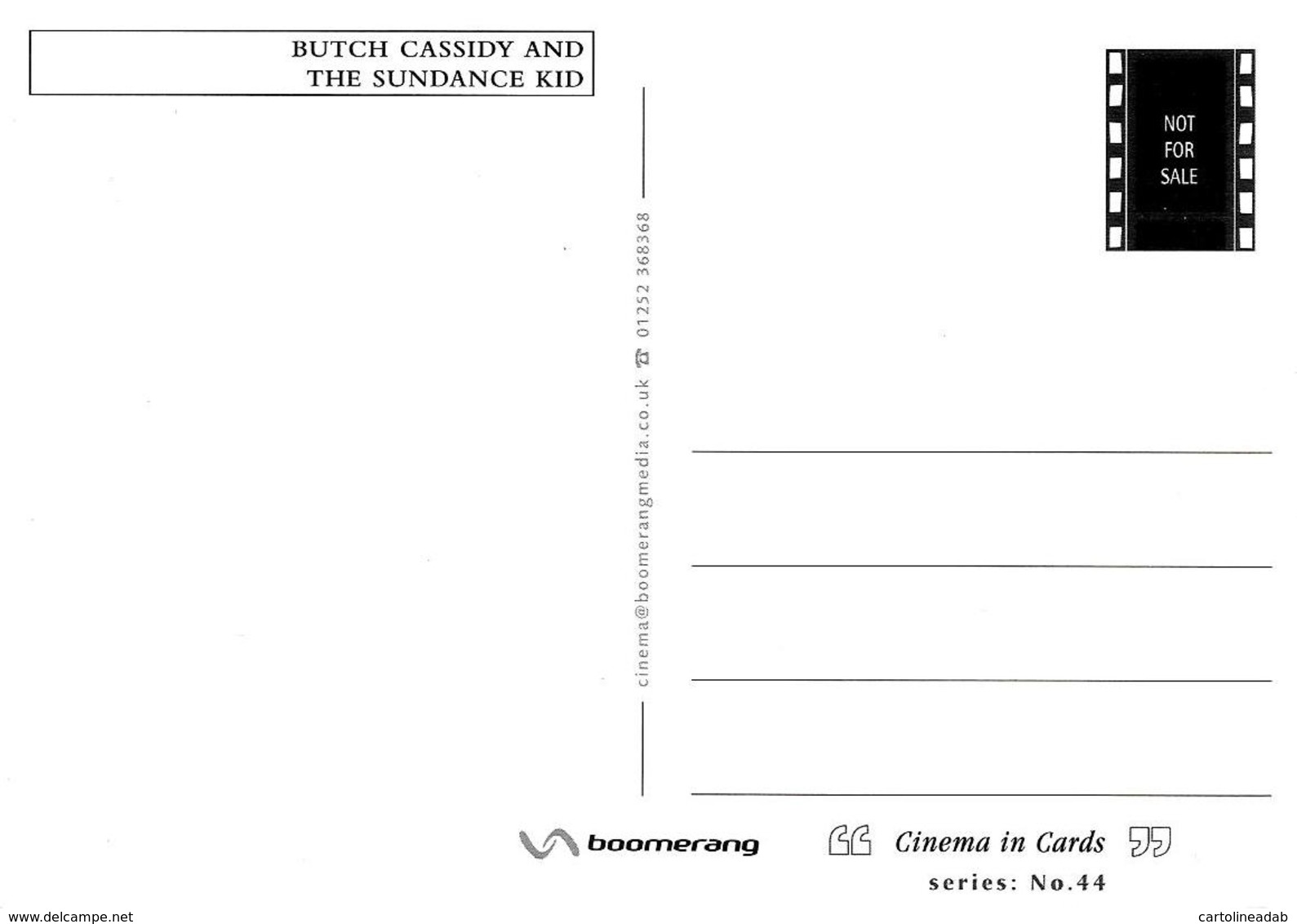 [MD3268] CPM - CINEMA IN CARDS - BUTCH CASSIDY AND THE SUNDACE KID - NV - Altri & Non Classificati