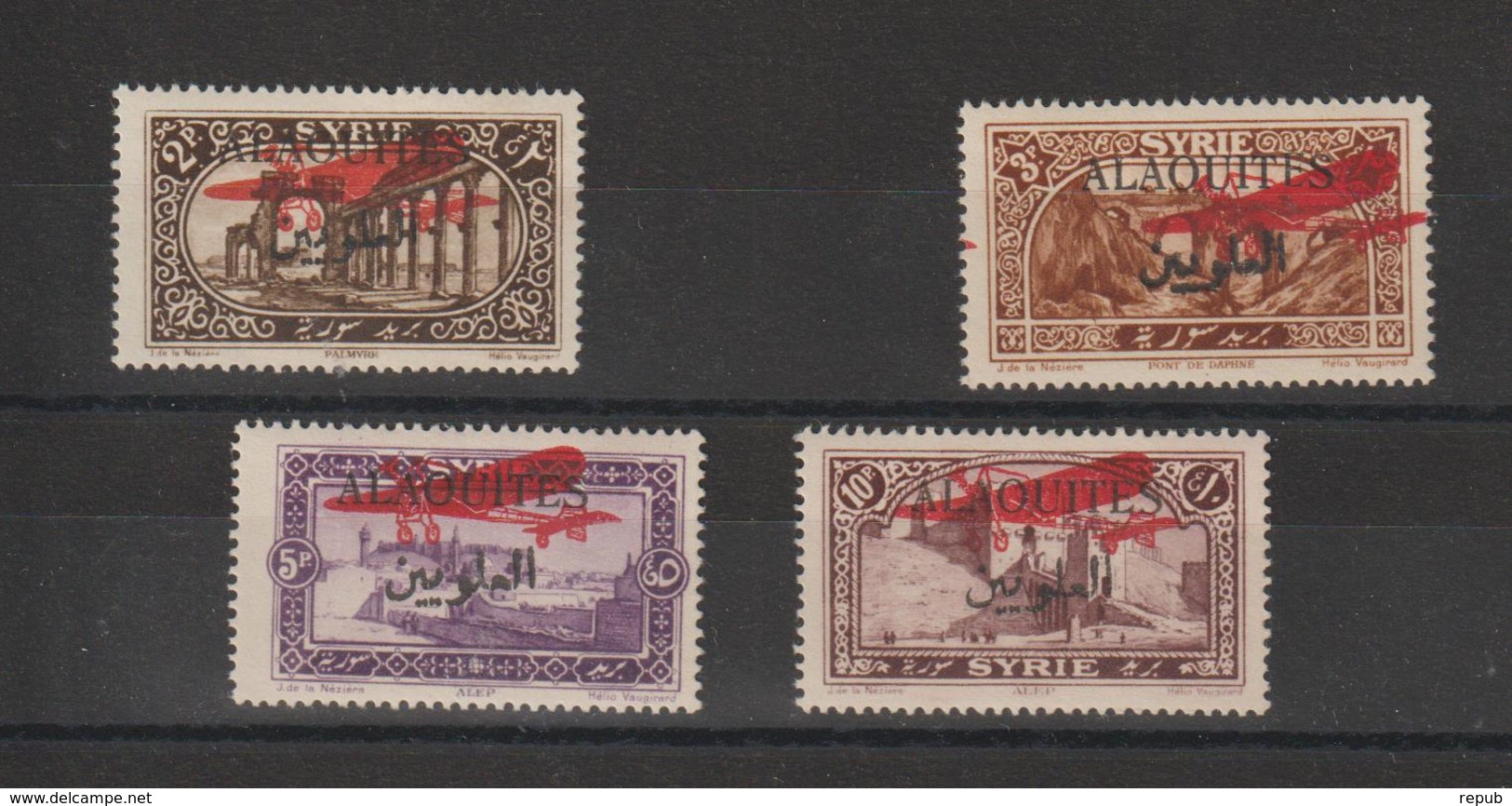 Alaouites 1926 PA 9 à 12 4 Val ** MNH - Neufs