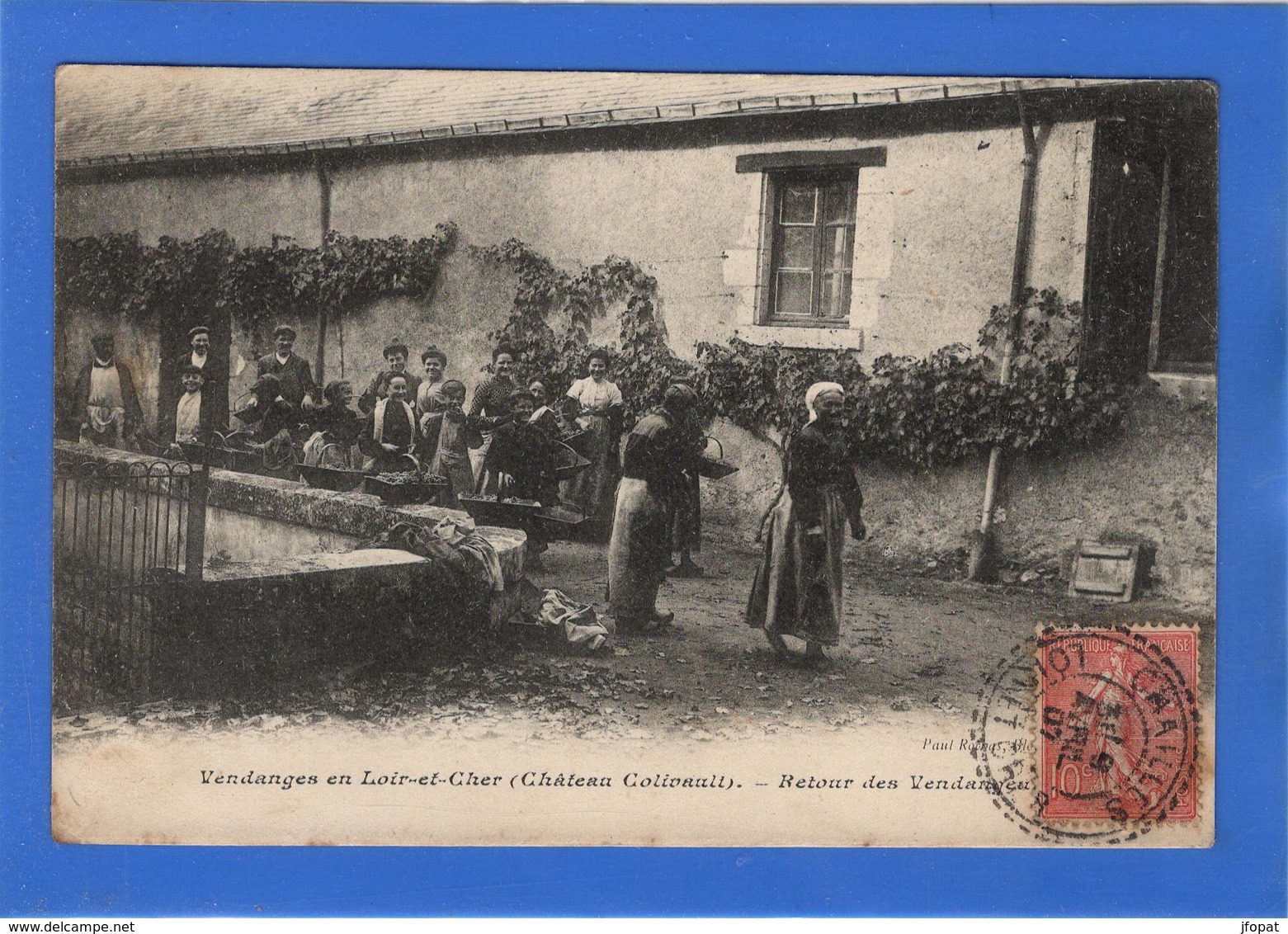 41 LOIR ET CHER - Vendanges En Loir Et Cher, Retour Des Vendanges, Château Colivault (voir Descriptif) - Autres & Non Classés