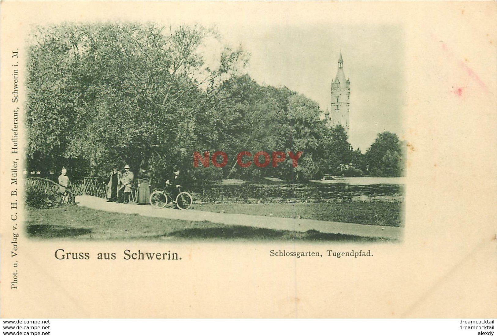 WW Allemagne. Gruss Aus SCHWERIN Vers 1900 - Schwerin