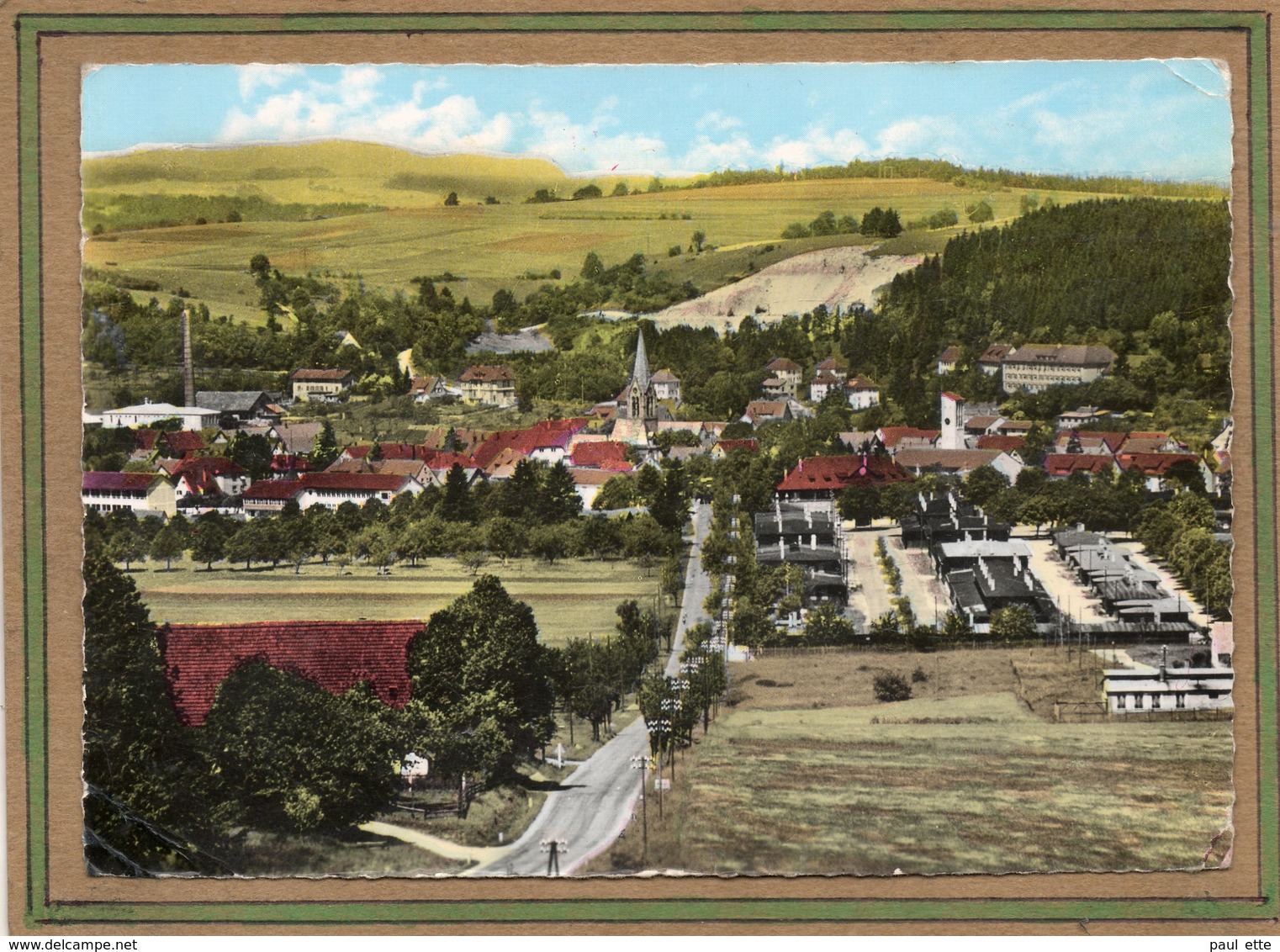 CPSM Dentelée - MUNSINGEN (Allemagne-Bade-Wurtenberg) - Vue Aérienne 1960 - Münsingen