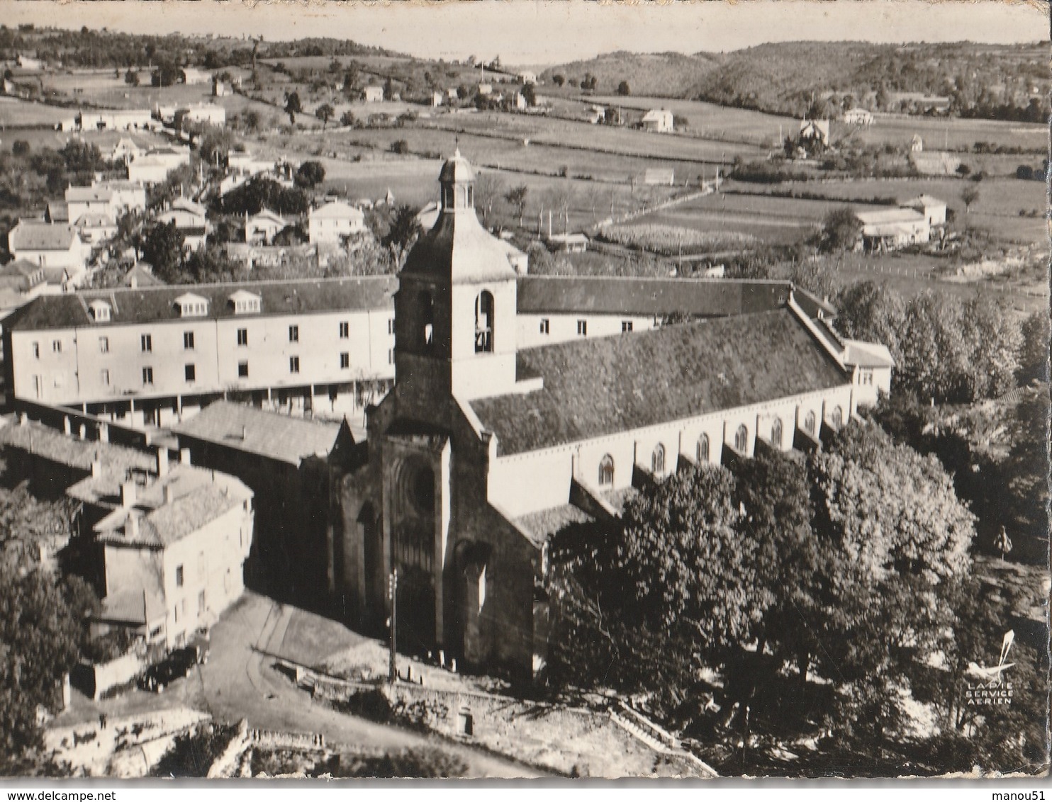 FIGEAC - CPSM : Notre Dame Du Puy Et Le Collège Champollion - Figeac